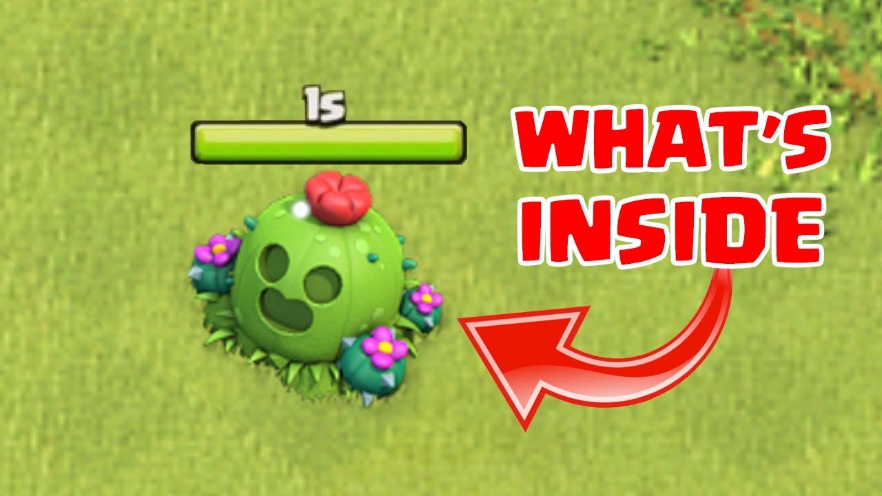 WHAT HAPPENS WHEN U REMOVE SPIKE-Y CACTUS IN CLASH OF CLANS | COC DECEMBER  UPDATE 2018 |