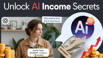Stop Wasting Time! How to Make Money Online from Home Using AI Tools (ChatGPT + Canva + Illustrator)