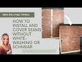 DIY Faux Brick Panel Wall Installation /  Accent Wall #DIYfauxbrickwall