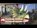 Amused Dinosaur Triceratops Kids Ride