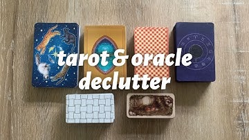 tarot and oracle deck declutter // august 2021