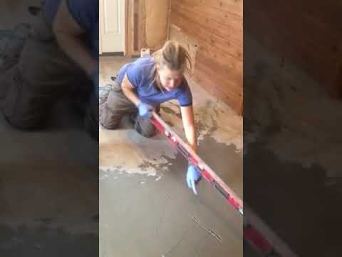 How To Level A Concrete Floor With Mapei Planipatch Youtube
