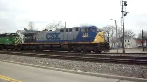 2/26/11 CSX coal train w/ a suprise