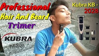 ? Professional hair and beard trimer for men // Kubra KB 2028 cordless rechargeable | cheap and best