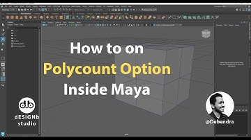 How to on polycount option Inside Maye ||2025#autodeskmaya