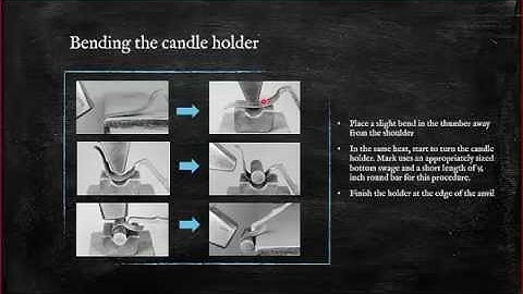 Edition 1 - Module 4 Blacksmithing Technique Sessions Miners Candlestick with Mark Aspery