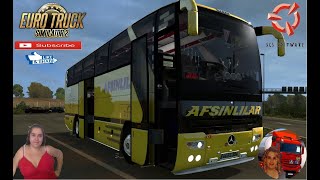 Euro Truck Simulator 2 (1.38) 

Bus Mercedes Benz O403 SHD Euro5 v1.38.X by Comodore Hannover Germany Animated gates in companies v3.7 [Schumi] Real Company Logo v1.0 [Schumi] Company addon v1.8 [Schumi] Trailers and Cargo Pack by Jazzycat Motorcycle Traffic Pack by Jazzycat FMOD ON and Open Windows Naturalux Graphics and Weather Spring Graphics/Weather v3.6 (1.38) by Grimes Test Gameplay ITA Europe Reskin v1.0 + DLC's & Mods
*Windshield Wipers Added.
*Metallic Paint Support
*Light Mask Made.
*Alcao Rims
*Colorful Alcao Wheels
*Driving Pleasure Has Been Increased With New Physics.
*Independent 2 Open Door.
*Sounds were redesigned with the Fmod Feature.
*New Skins Added.
*Slot Feature Added to Pieces.
*Skin And Coating Added.
*Suspension Sound Added.
*Engine Sound Added.
*Original Interior Animated Indicators
*New Phosphorus Pieces Added.
*New Parts Added.
*Rearview Added.
*Plate Added.
*Cabin DLC Added.
http://www.modhub.us/euro-truck-simulator-2-mods/mercedes-benz-o403-shd-euro-5-1-38-x/

SCS Software News Iberian Peninsula Spain and Portugal Map DLC Planner...2020
https://www.youtube.com/watch?v=NtKeP0c8W5s
Euro Truck Simulator 2 Iveco S-Way 2020
https://www.youtube.com/watch?v=980Xdbz-cms&t=56s
Euro Truck Simulator 2 MAN TGX 2020 v0.5 by HBB Store
https://www.youtube.com/watch?v=HTd79w_JN4E

#TruckAtHome #covid19italia
Euro Truck Simulator 2   
Road to the Black Sea (DLC)   
Beyond the Baltic Sea (DLC)  
Vive la France (DLC)   
Scandinavia (DLC)   
Bella Italia (DLC)  
Special Transport (DLC)  
Cargo Bundle (DLC)  
Vive la France (DLC)   
Bella Italia (DLC)   
Baltic Sea (DLC)
Iberia (DLC) 

American Truck Simulator
New Mexico (DLC)
Oregon (DLC)
Washington (DLC)
Utah (DLC)
Idaho (DLC)
Colorado (DLC)
   
I love you my friends
Sexy truck driver test and gameplay ITA

Support me please thanks
Support me economically at the mail
vanelli.isabella@gmail.com

Roadhunter Trailers Heavy Cargo 
http://roadhunter-z3d.de.tl/
SCS Software Merchandise E-Shop
https://eshop.scssoft.com/

Euro Truck Simulator 2
http://store.steampowered.com/app/227...
SCS software blog 
http://blog.scssoft.com/

Specifiche hardware del mio PC:
Intel I5 6600k 3,5ghz
Dissipatore Cooler Master RR-TX3E 
32GB DDR4 Memoria Kingston hyperX Fury
MSI GeForce GTX 1660 ARMOR OC 6GB GDDR5
Asus Maximus VIII Ranger Gaming
Cooler master Gx750
SanDisk SSD PLUS 240GB 
HDD WD Blue 3.5" 64mb SATA III 1TB
Corsair Mid Tower Atx Carbide Spec-03
Xbox 360 Controller
Windows 10 pro 64bit