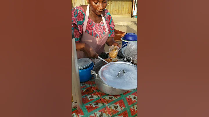 Ghanaian street food waakye