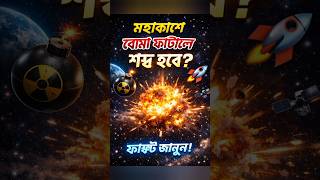 মহাকাশে বোমা ফাটালে কি শব্দ হবে? 💣🚀 | Space Explosion Mystery
