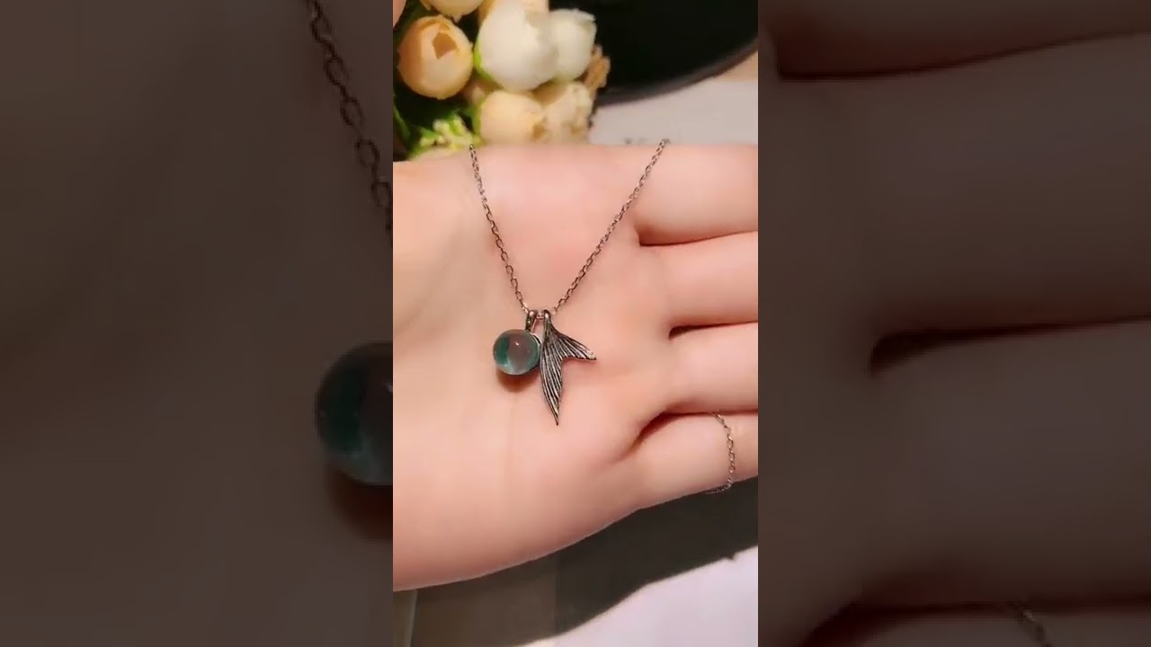 Women's Fashion 925 Sterling Silver Mermaid Necklace，A Gift for Friends