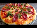 Обалденная Домашняя Пицца🍕/ Пицца с колбасой.