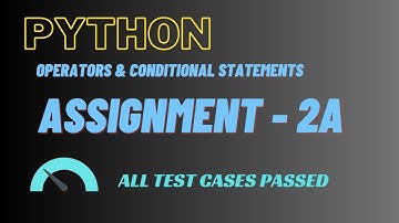 Operators & Conditional Statement | Assignment - 2 A | Python | Nxtwave | CCBP | #javascript