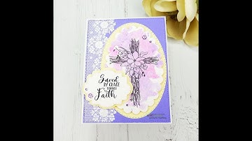 Unity Quick Tip: Watercolor Easter Card with Oil Pastels and Simple Stamping