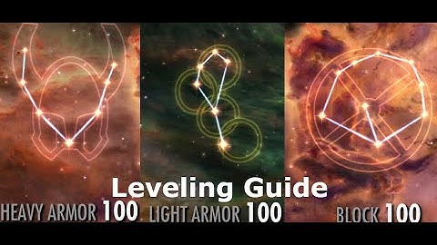 Skyrim Heavy/Light Armor and Block Leveling Guide