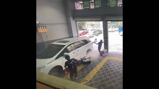 electrocuted , Shocking Car Wash Fail! How They Survived an Electric Pump or electric car Accident ?