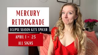 MERCURY RETROGRADE: Eclipse Season Gets Spicier. April 1st - 25th 2024. All signs. by Anastasia Does Astrology 8,677 views 2 months ago 47 minutes