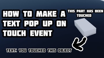 Roblox Studio Scripting Tutorial  - Pop up text on touch - TomPlayingDev