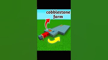 No Limit⚡️Cobblestone Farm In Minecraft #minecraft #shorts #farm #stone