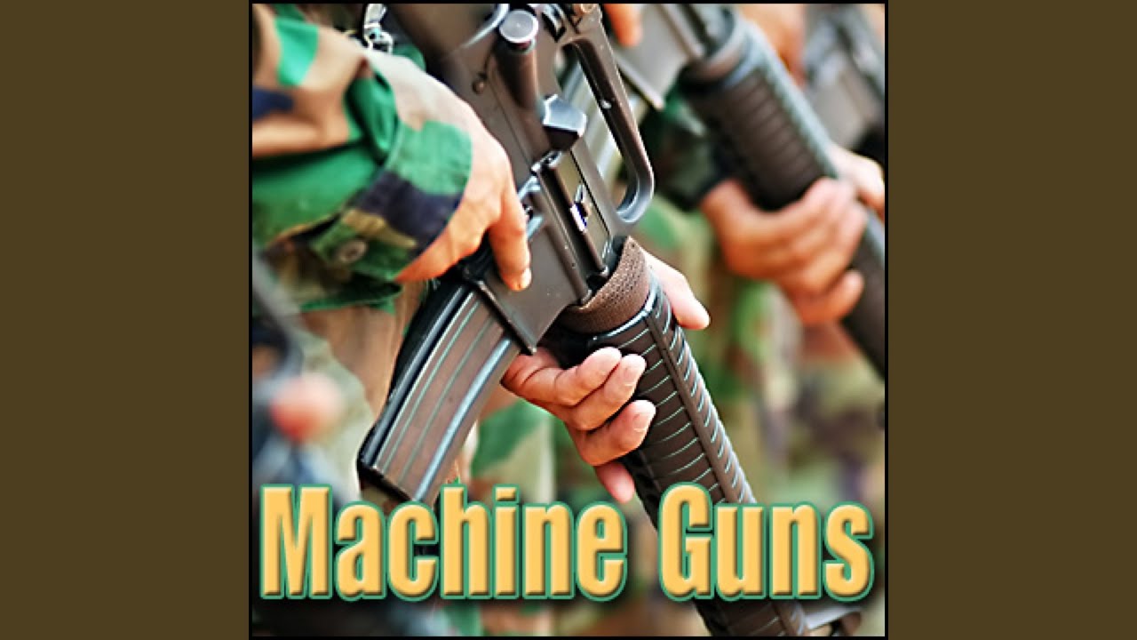 Machine Gun - Glock Model 18, 9 Mm Parabellum Submachine Gun: 20 Round Burst, Close Perspective...