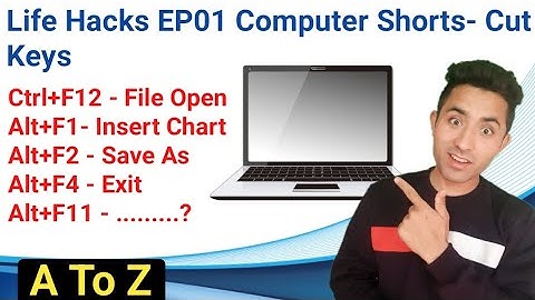 How to use ? Life Hacks EP01 Computer Shorts-cut A To Z 2025 | Computer Shortcut Keys