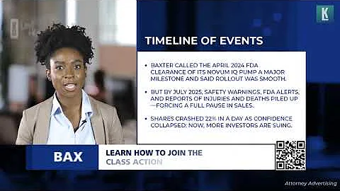 Shareholder Alert for Baxter International, Inc. (BAX)