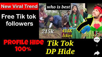 DP Hide kaise karen || Tik Tok new Trend invisible profile picture Tutorial | riyaz tik tok