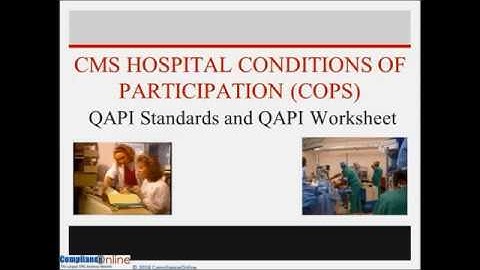 CMS Hospital QAPI Worksheet and Standards