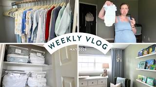 The Ultimate Nesting Weekend | Nursery Reveal, Walmart Grocery Haul, + Organization