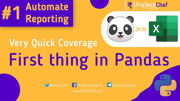 1 #Automate_Reporting - How to read csv or excel file in Pandas | Python Tutorial | FinTechChef