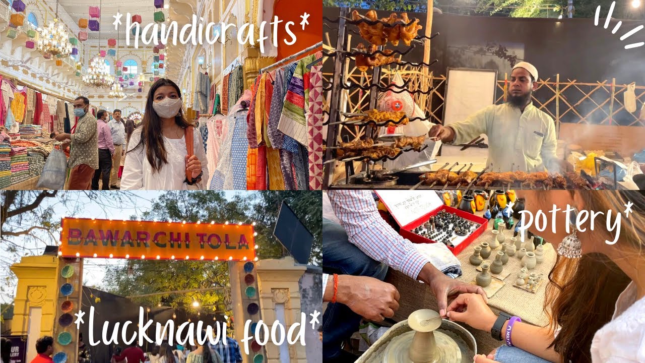 Mahindra Sanatkada Festival, Lucknow | shopping, food event, handicrafts, pottery, etc. | VLOG 10 🌼