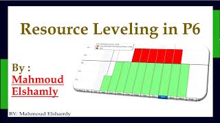 Advanced Primavera / Resource Levelling .. كيف يتم عمل تسوية للموارد باستخدام برنامج البريمافيرا