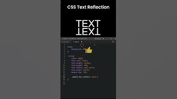 Text Reflection | HTML CSS #shorts #shortsfeed #cssanimation #programming #coding #webdevelopment