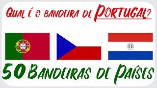 50 Bandeiras de Países — Aprender com Jogo Educativo