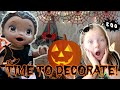 BABY ALIVE DECORATES for HALLOWEEN! The Lilly and Mommy Show! The TOYTASTIC Sisters! FUNNY KIDS SKIT