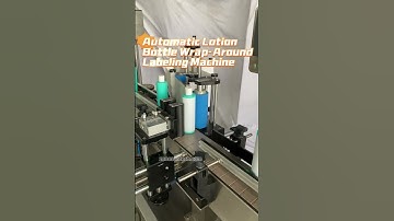 ZONESUN Full Automatic Round Lotion Bottle Wrap-around Labeling Machine #bottlelabeler #machine