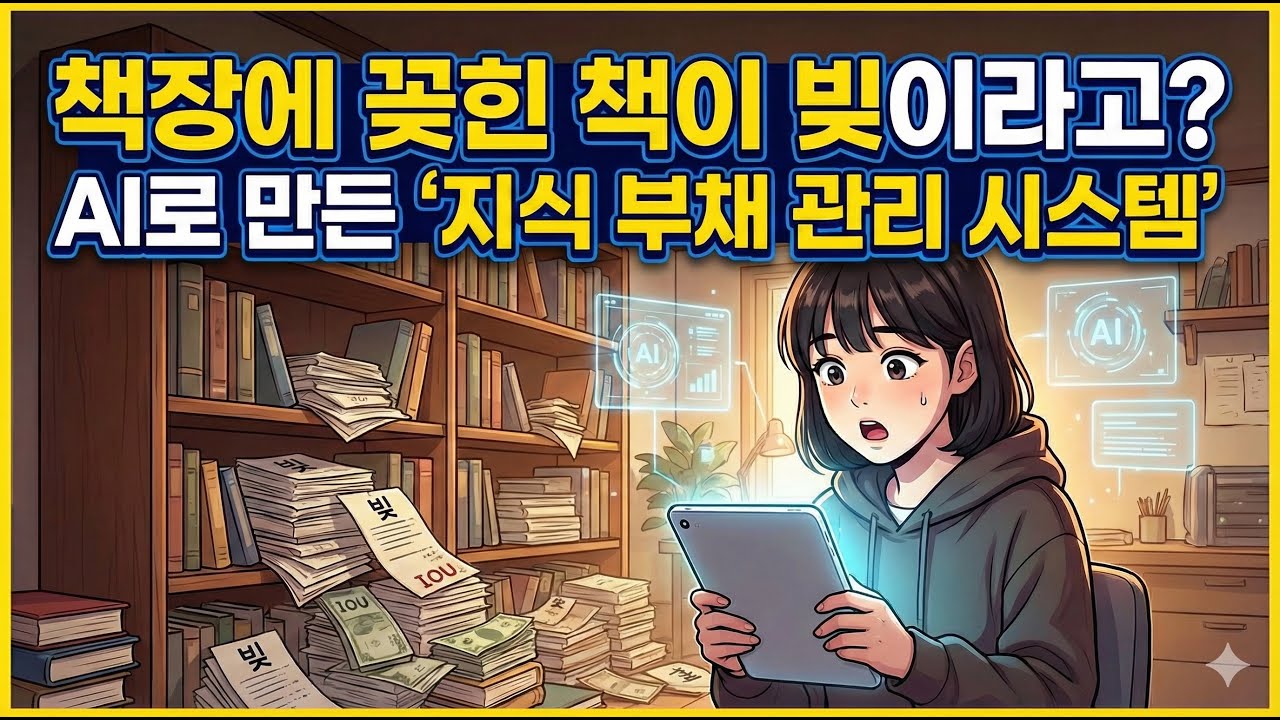책장에 꽂힌 책이 빚이라고? AI로 만든 '지식 부채 관리 시스템'