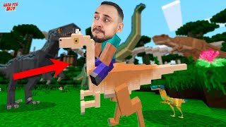 ПАПА РОБ В MINECRAFT МИР ЮРСКОГО ПЕРИОДА! ДИНОЗАВРЫ В МАЙНКРАФТ JURASSIC WORLD!