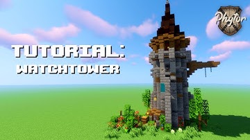 Minecraft Tutorial: How To Build A Medieval Watchtower!