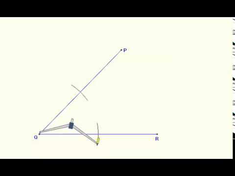 Bisecting an angle - Math Open Reference - YouTube