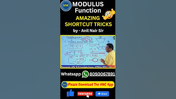 Modulus Function concepts | ‎@AnilNairClasses  | #mathstricks #concepts #modulusfunction #shortcuts