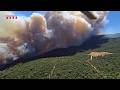 Aerial videos show wildfires in northern Spain