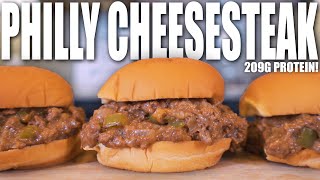 PHILLY CHEESESTEAK SLOPPY JOES | Easy 15 Minute High Protein Meal Prep Recipe