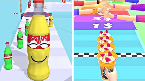 ➡️ Juice Run 🆚️ Coffee Stack ! Satisfying and Relaxing ASMR  Games