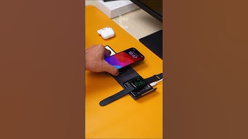 Sạc 3 thiết bị iPhone - Apple Watch - AirPods chỉ với 1 dock sạc nhỏ gọn WiWU W001 #lucas #wiwu