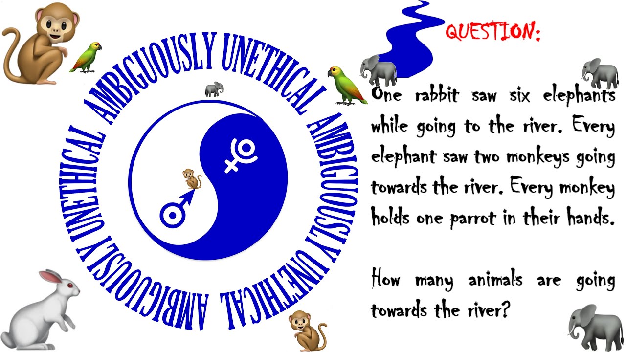 aurelieweddesigners One Rabbit Saw 6 Elephants Riddle Answer