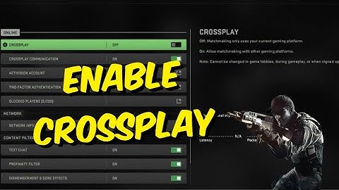 How To Enable/Disable Crossplay On Modern Warfare 2 (MW2) PS4/PS5