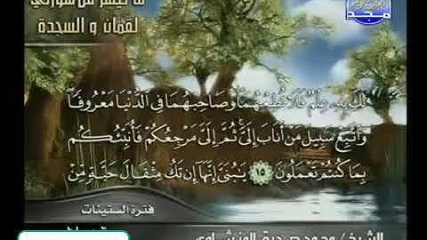 تلاوه نادره للشيخ محمد صديق المنشاوي وما تيسر من سور لقمان والسجده