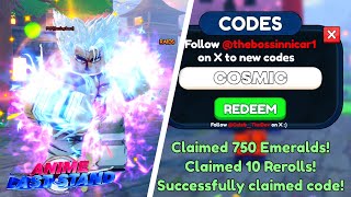 *NEW* CODES FOR UPDATE 9 IN ANIME LAST STAND! Resimi