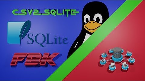 Convert CSV to SQLite