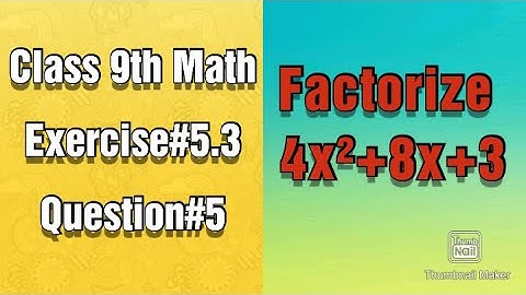 Factorize 4x²+8x+3